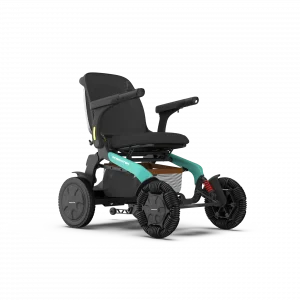 Image of the Robooter E60 All Terrain Electric Wheelchair - Powerful, maneuverable electric wheelchair designed for off-road use, featuring rugged tires, adjustable suspension, and a waterproof design.