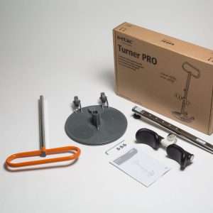 Image of the Etac Turner Pro disassembled - Versatile and adjustable turning aid for wheelchair users, designed to assist with transfers and repositioning.