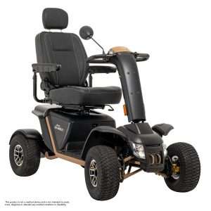 Image of the Baja Wrangler 2 Off-Road Wheelchair - Rugged, all-terrain manual wheelchair with knobby tires, designed for outdoor adventures and navigating rough terrain.