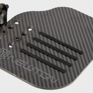 Image of the Newton Carbon Footplate - Lightweight, durable, and adjustable wheelchair footplate made of carbon fiber for improved maneuverability and comfort.