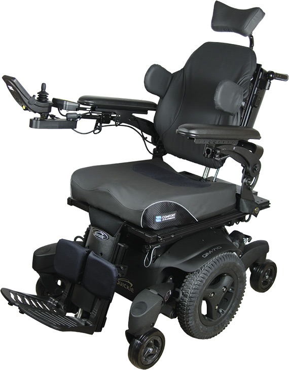 Image of the Acta Relief Back Positioning Backrest on wheelchair - Comfortable and supportive backrest designed to improve posture and reduce back pain for wheelchair users.