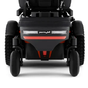 Image of the Permobil M3 Powerchair Luggage Box - Securely attaches to the back of a Permobil M3 power wheelchair, providing additional storage space for luggage or personal belongings.