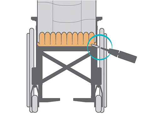 Immersion graphic for the Star Standard-Air Wheelchair Cushion - Air-filled wheelchair cushion with adjustable air cells for pressure redistribution and personalized comfort.