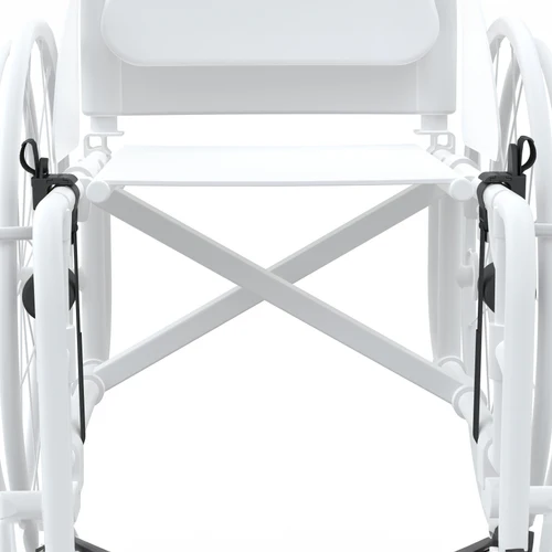 Front view Image of the LapStacker Flex - Retractable carry system for wheelchairs