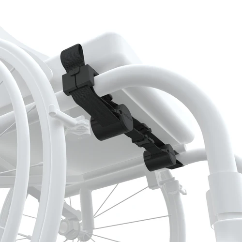 Bottom view Image of the LapStacker Flex - Retractable carry system for wheelchairs