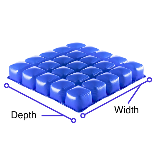 Axiom Air LTE wheelchair how to measure wheelchair cushion.
