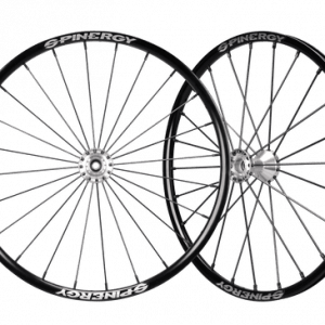 Front image of the Spinergy Spox Sport SL Wheelchair Wheel - Lightweight, high-performance wheelchair wheel featuring 24 PBO fiber spokes for durability, quick acceleration, and a smoother ride.