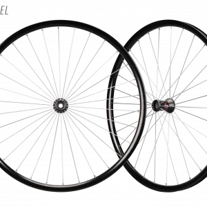 Side view of the Spinergy Wire Wheel - Lightweight, durable wheelchair wheel with straight-pull spokes for improved performance and efficiency.