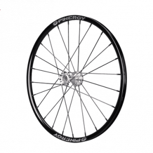 Side image of the Spinergy XSL - SPOX Sport Wheelchair Wheel - Lightweight, high-performance wheelchair wheel featuring a cross-laced spoke pattern for enhanced rigidity and responsiveness.