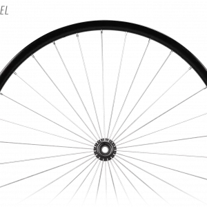 Close up view of the Spinergy Wire Wheel - Lightweight, durable wheelchair wheel with straight-pull spokes for improved performance and efficiency.