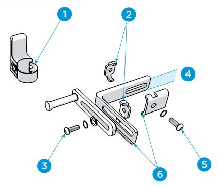 A visual for building instructions to build the Comfort Company Acta-Back.