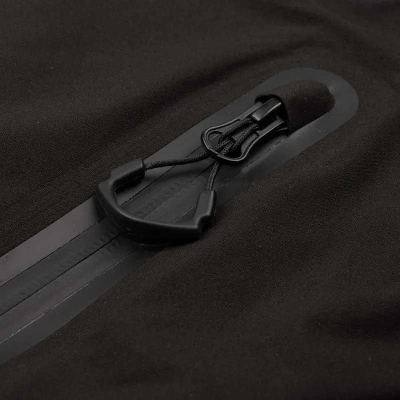 Close up image of the zipper on the Raindek® ETX Adaptive Clothing - Adjustable rainwear garments designed for wheelchair users, offering a comfortable and customizable fit for all-weather protection.