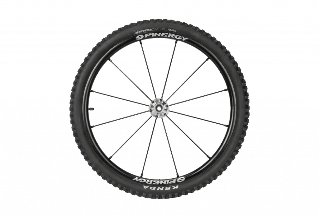 Front image of the Kenda Nevegal Tire - Knobby mountain bike tire designed for aggressive trail riding and loose terrain.