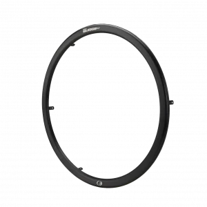 Front view of the Natural Fit Handrims - Ergonomic wheelchair handrims designed to reduce hand and wrist pain, improve grip, and enhance pushing efficiency.