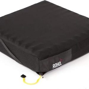 Image of the ROHO QUADTRO SELECT LOW PROFILE Wheelchair Cushion - Lightweight, inflatable wheelchair cushion designed for pressure redistribution and comfort, featuring a low-profile design for increased mobility.